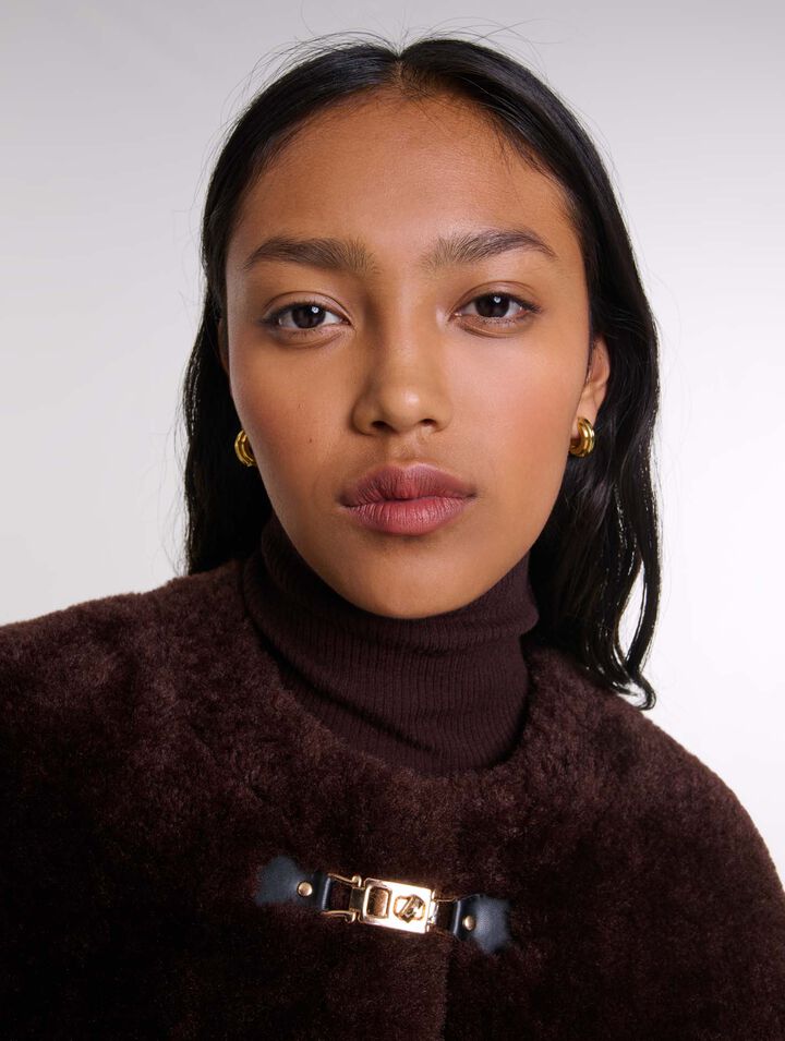 Short faux fur coat