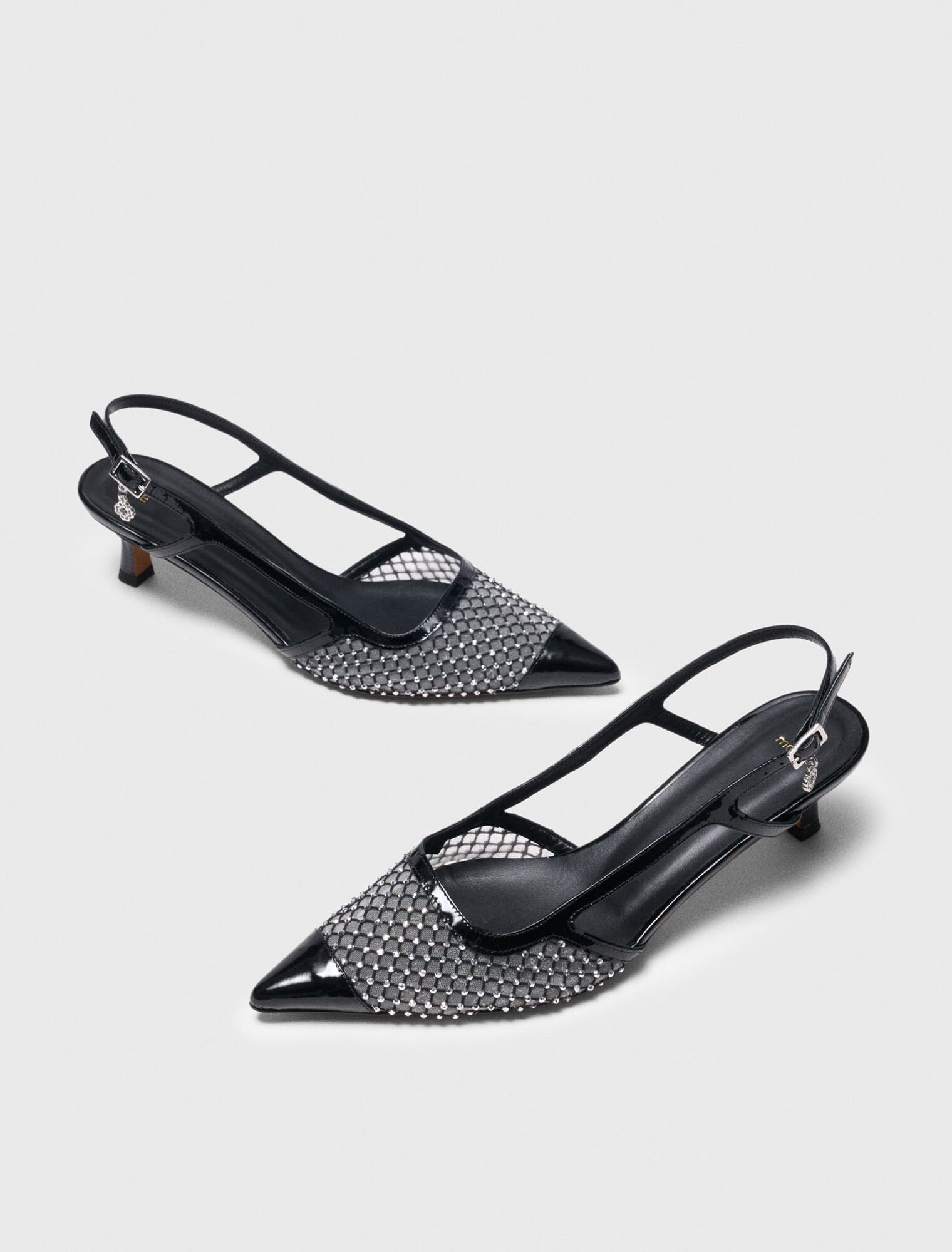 Rhinestone mesh pumps Rhinestone mesh pumps