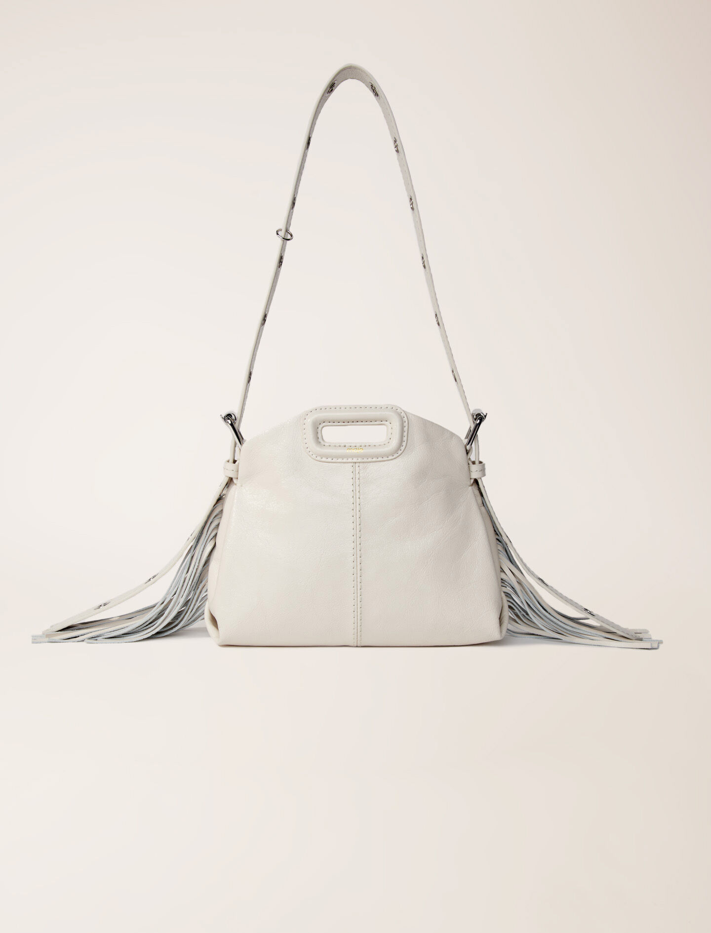 MASU(エムエーエスユー)のLEATHER CAKE MINI BAG WHITE(バッグ