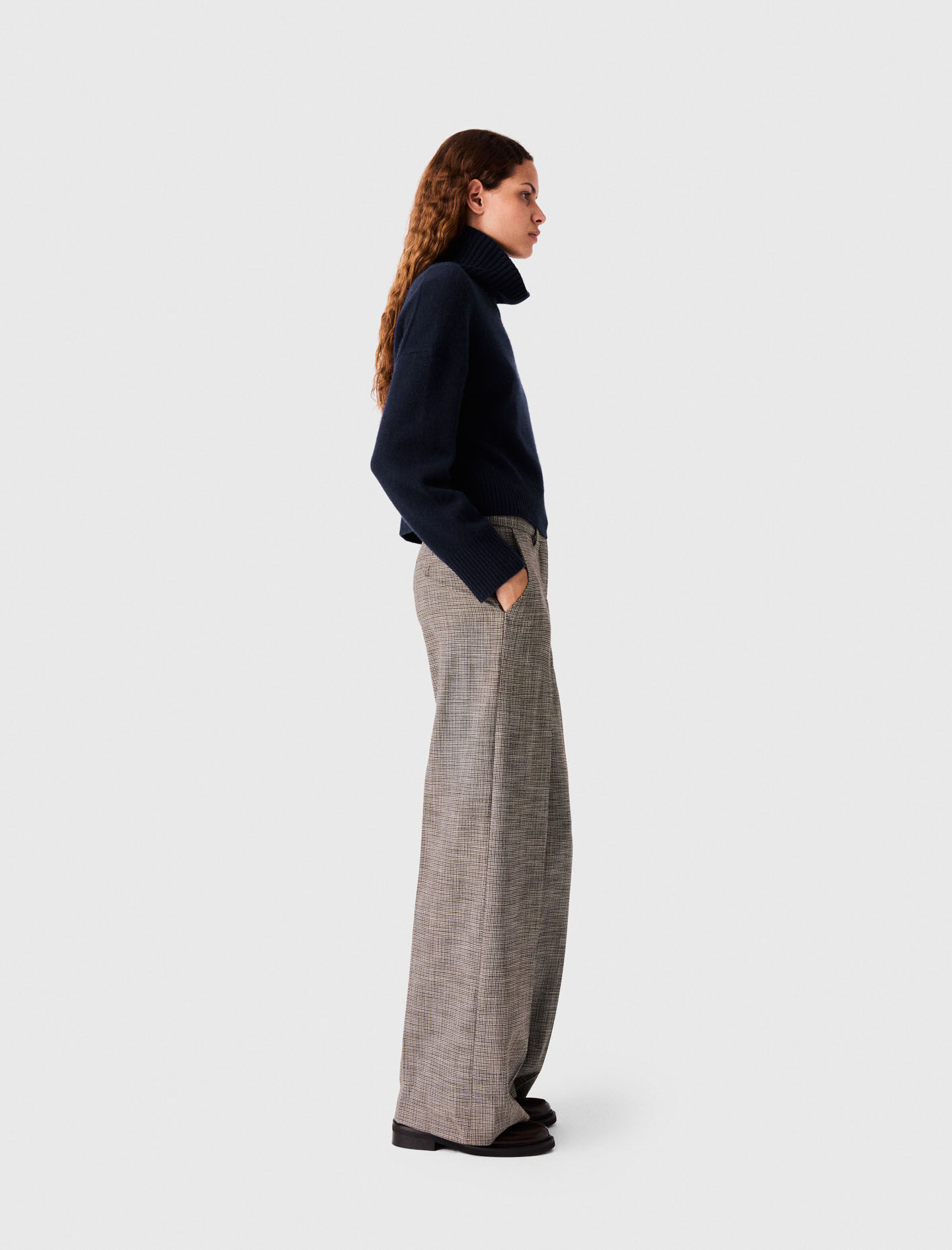 High-Neck Cashmere Sweater
