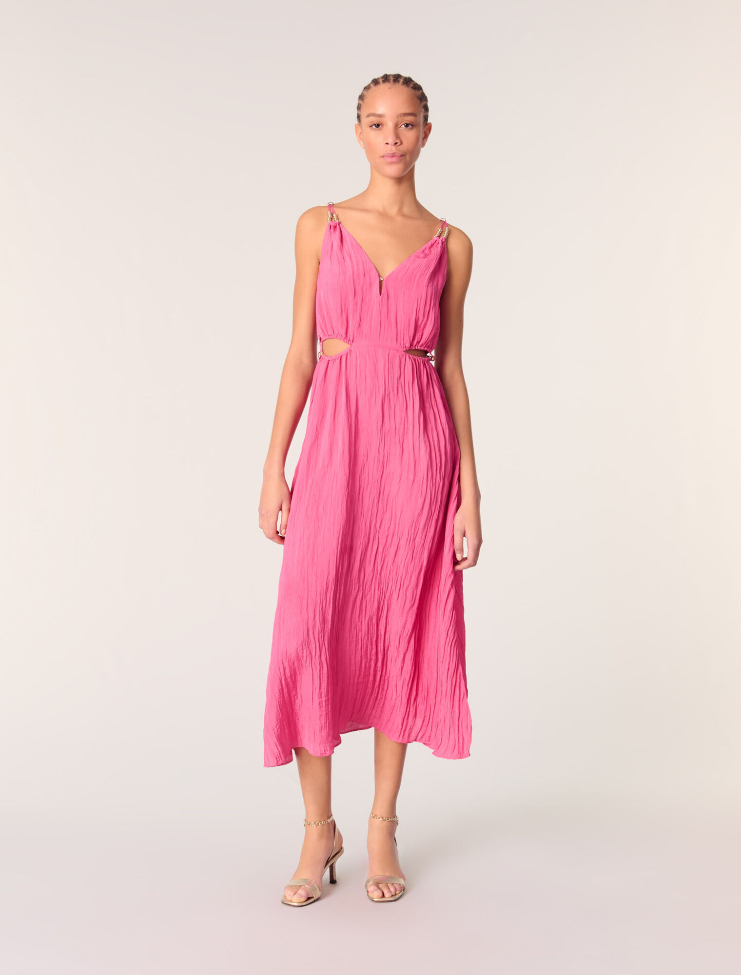 Openwork midi dress