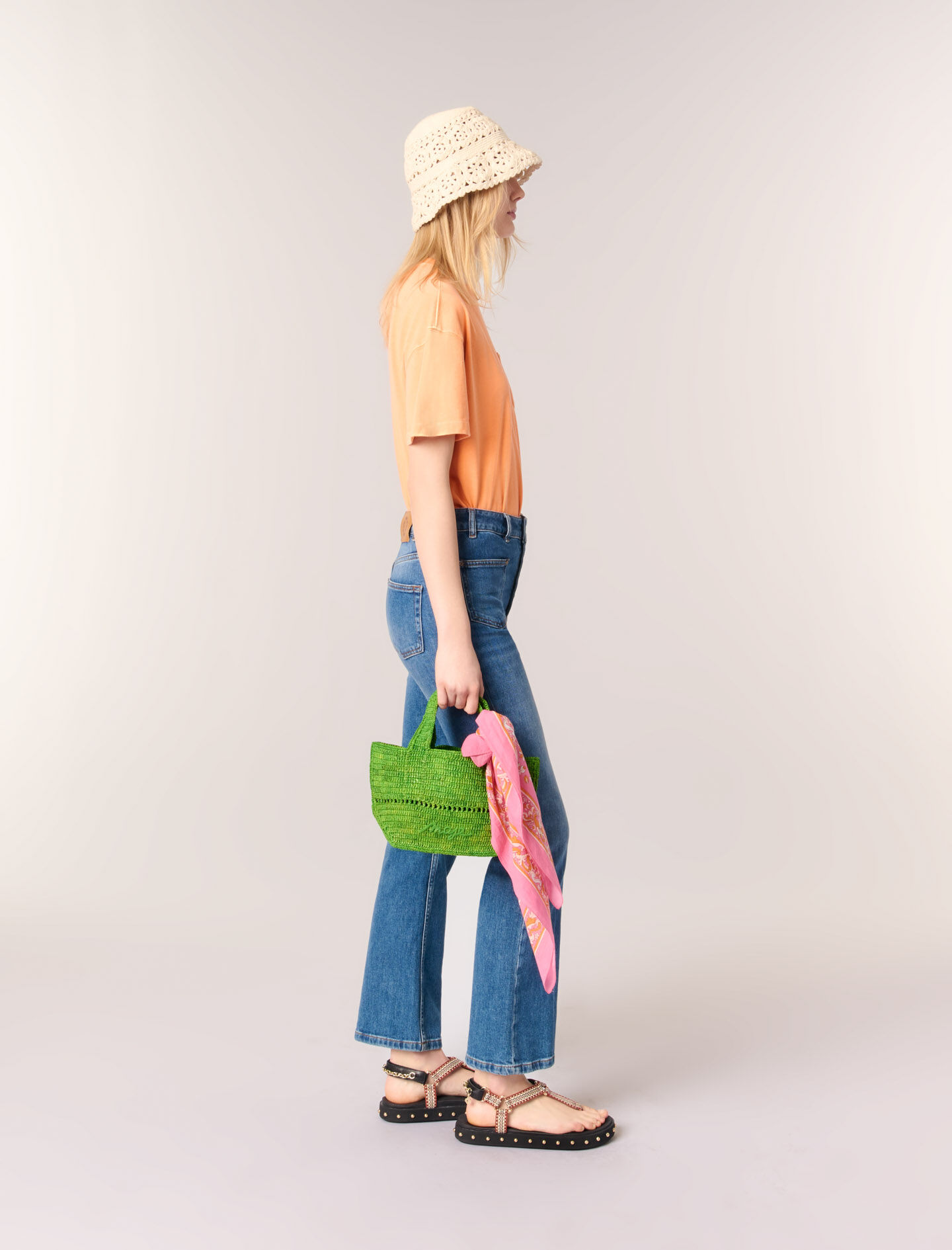 Maje マージュ Jeans with button fly Blue For Women | Maje