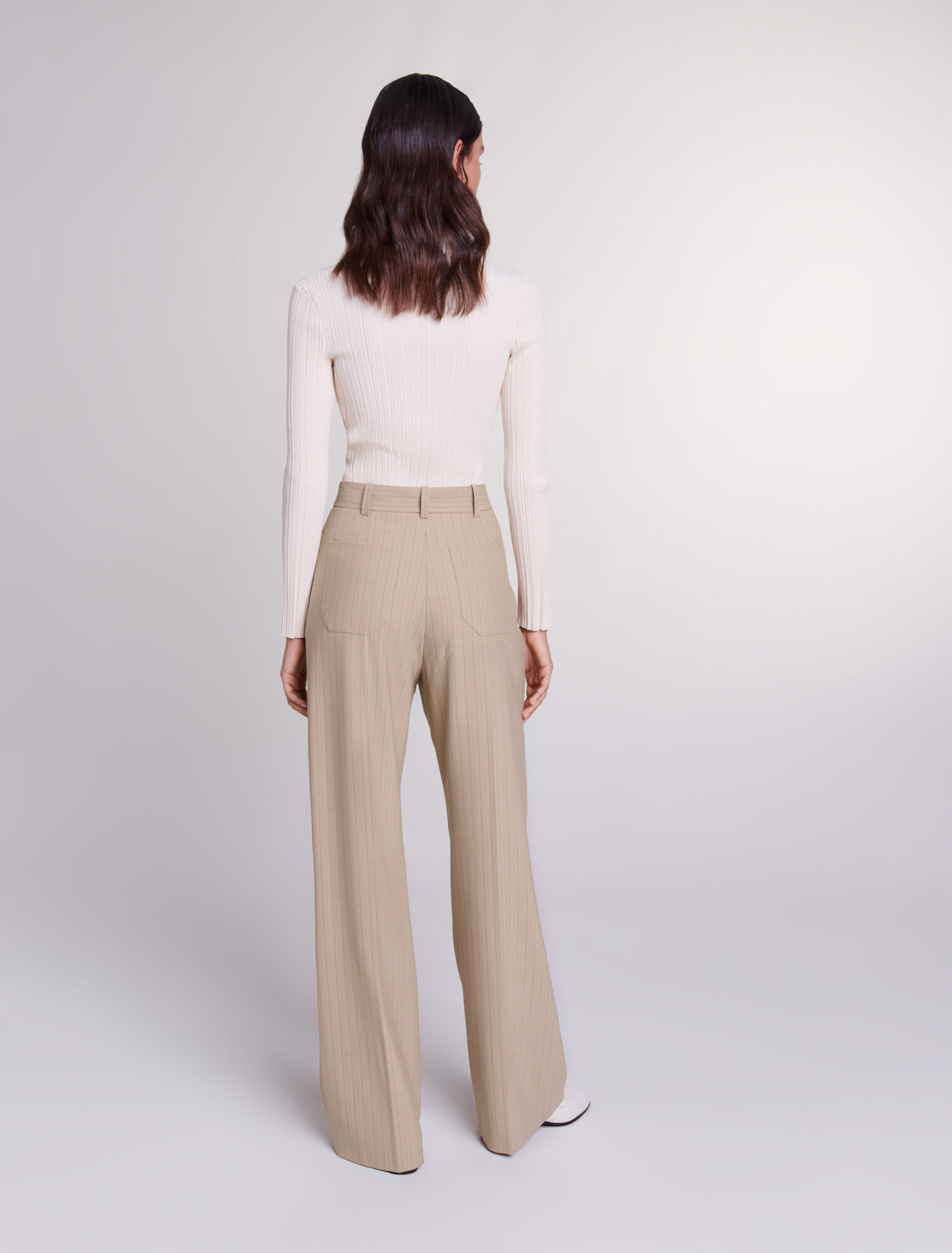 High-waisted trousers