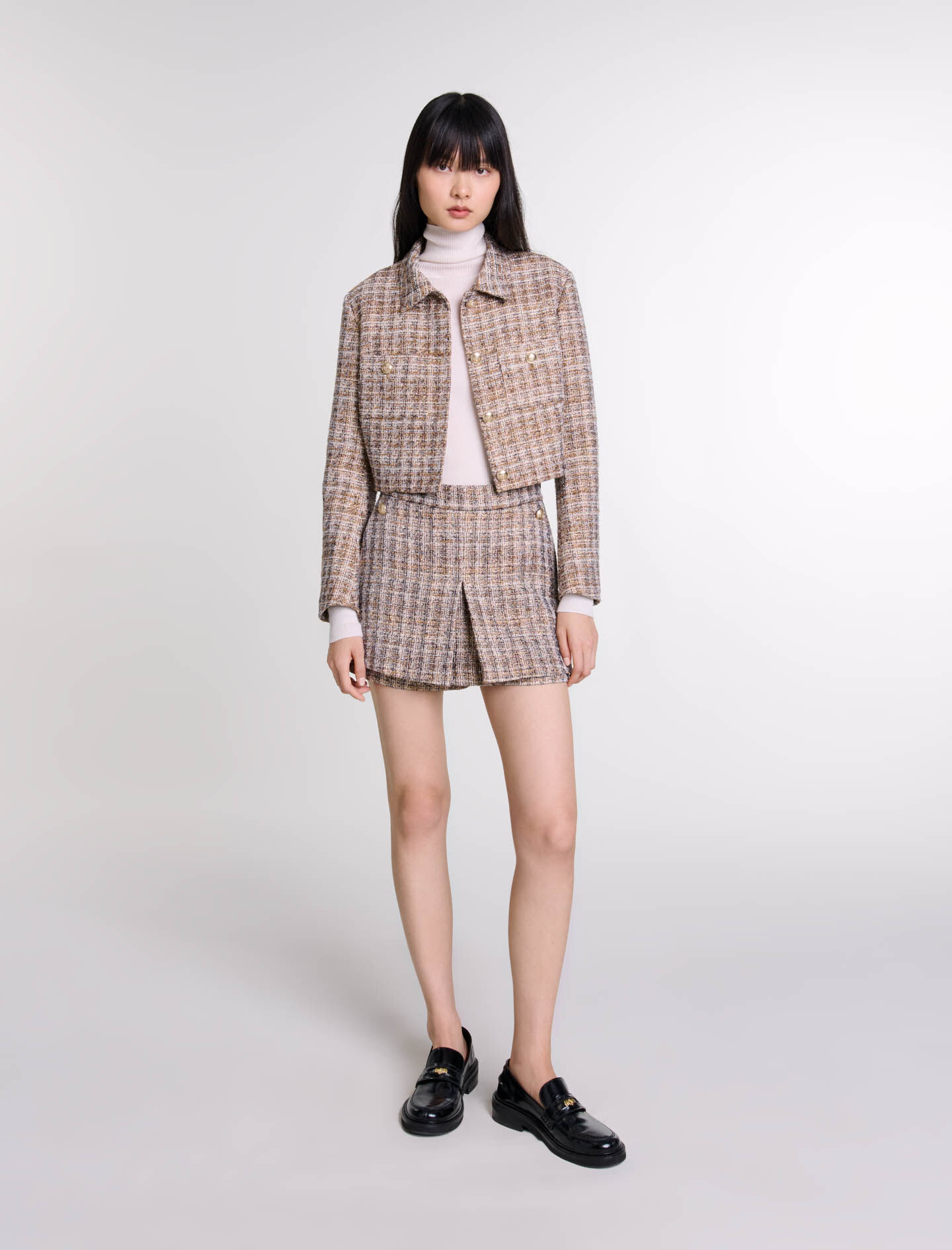 世界的に有名な Brown jacket tweed Short For Maje | Women ジャケット・アウター