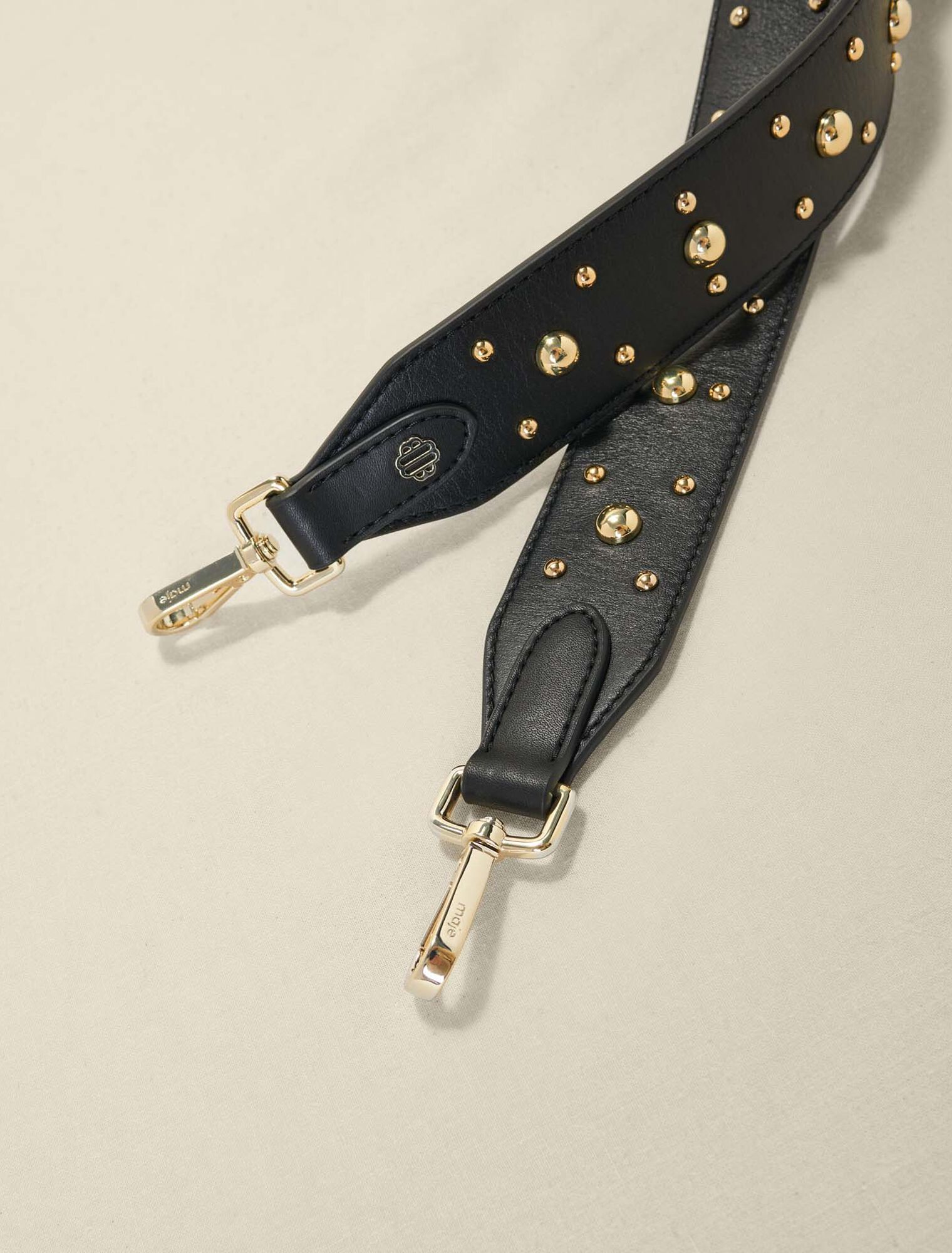 Leather shoulder strap