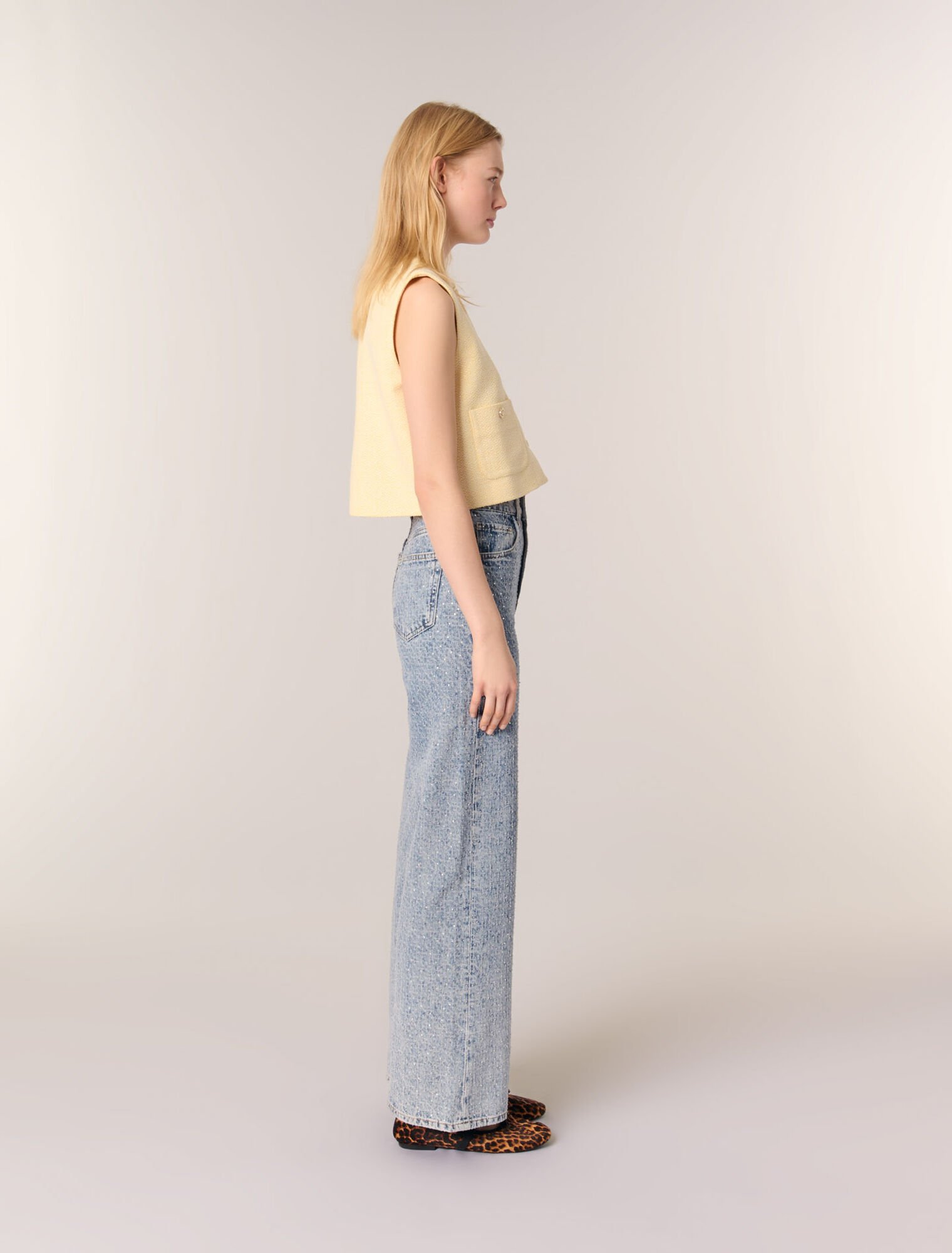Rhinestone baggy jeans