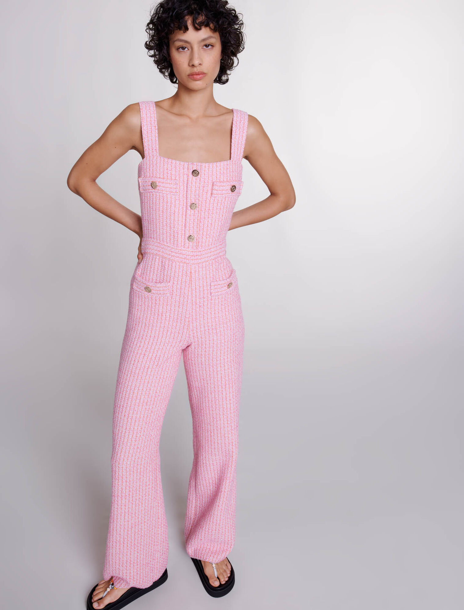 Tweed dungarees