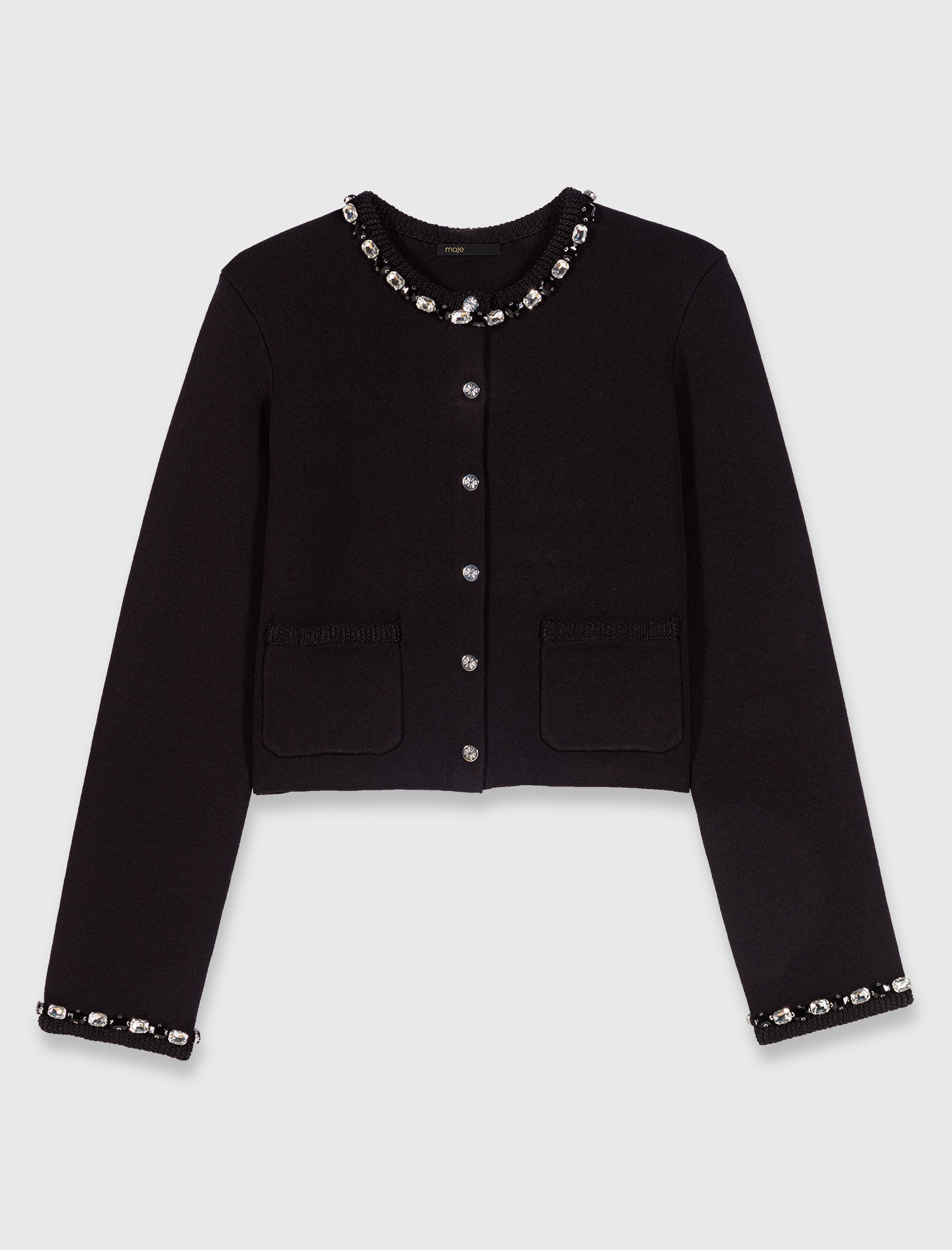 【最終値下げ】ÉPINE PARIS bijou cardigan black 最終値下げ】ÉPINE PARIS bijou cardigan black