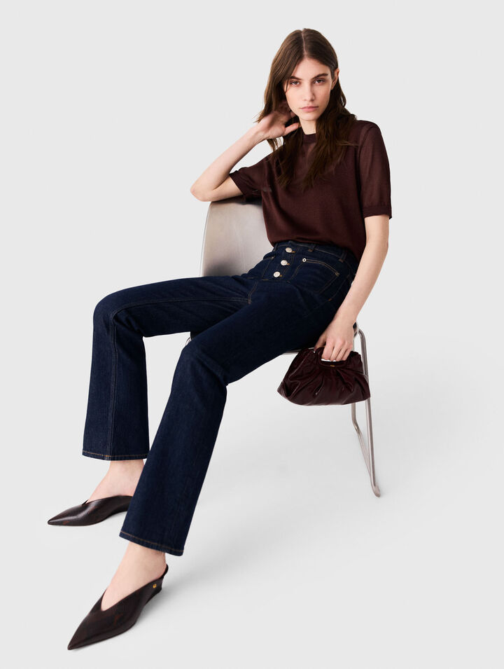 Denim jeans with pockets