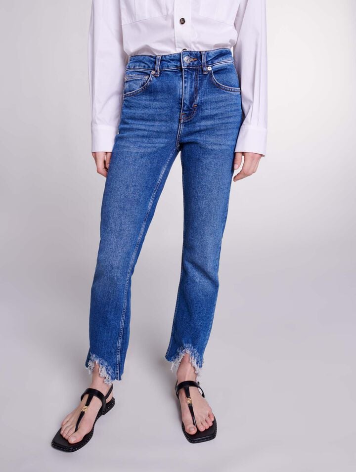 Skinny ripped jeans