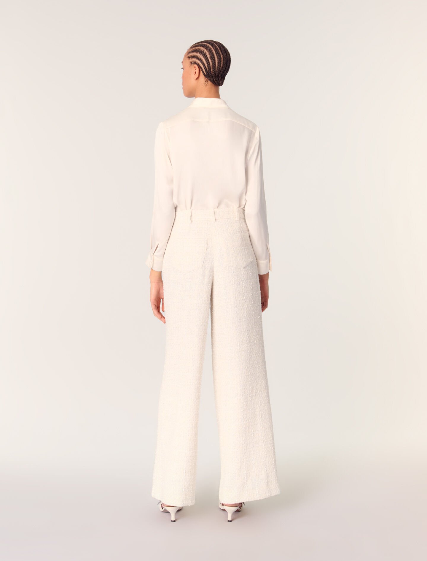 最上の品質な For White blouse silk White Women Maje | トップス