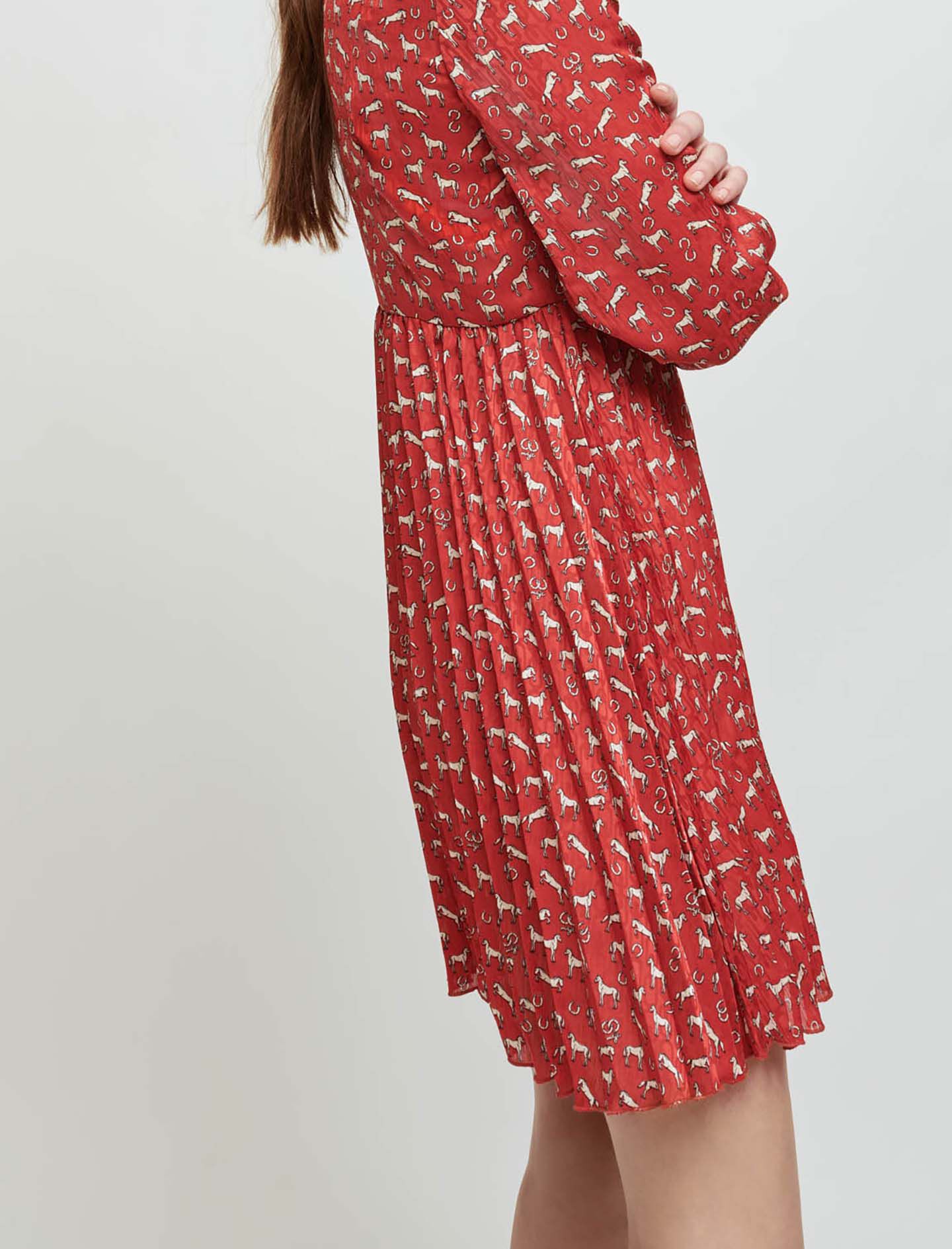 【関税 送料無料】maje ホース プリント ミニワンピース Breeze Bow ミニワンピース – Sister Jane (Japan)