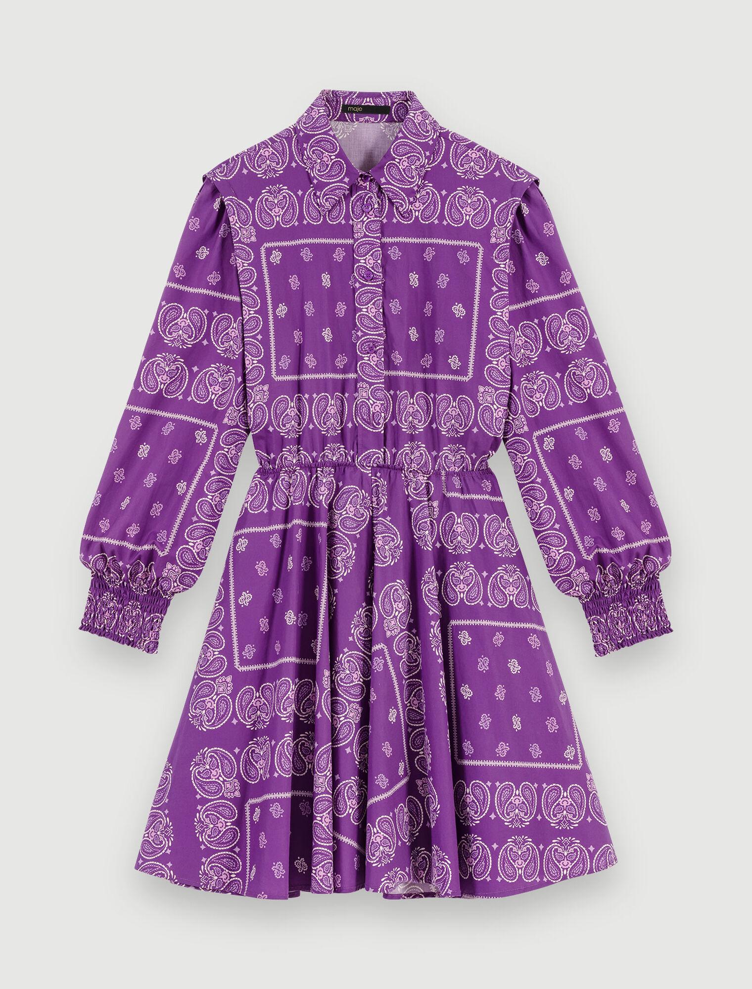 Short dress paisley print
