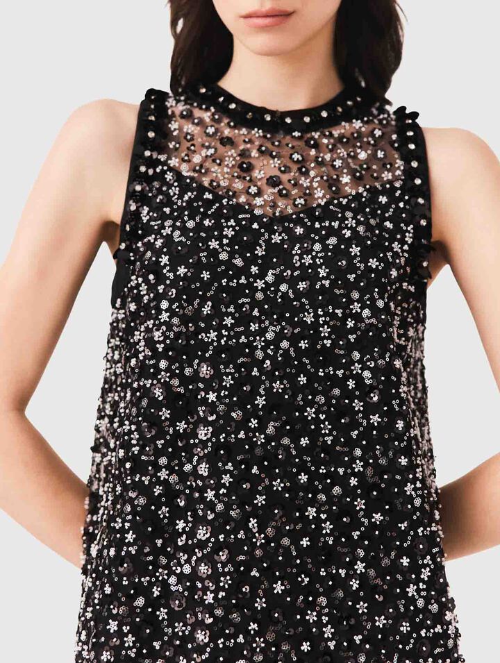 Floral sequin dress