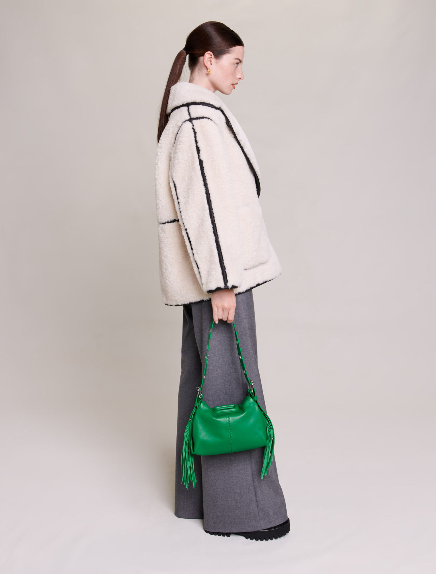 Short faux fur coat