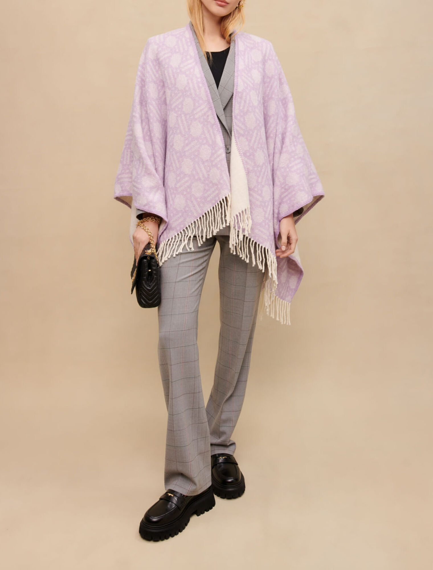 Maje Clover poncho