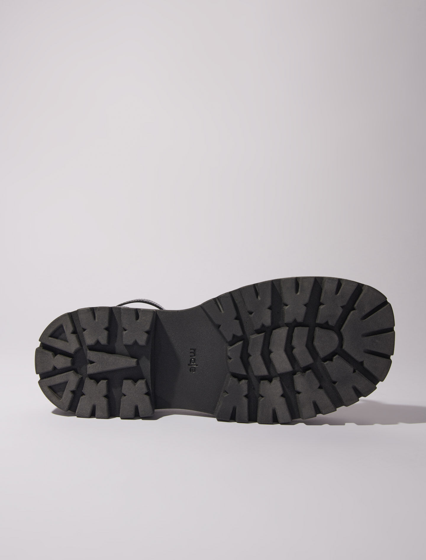 Flat sandals with tread Black / Gray For Women | Maje Flat sandals with tread Black / Gray For Women | Maje