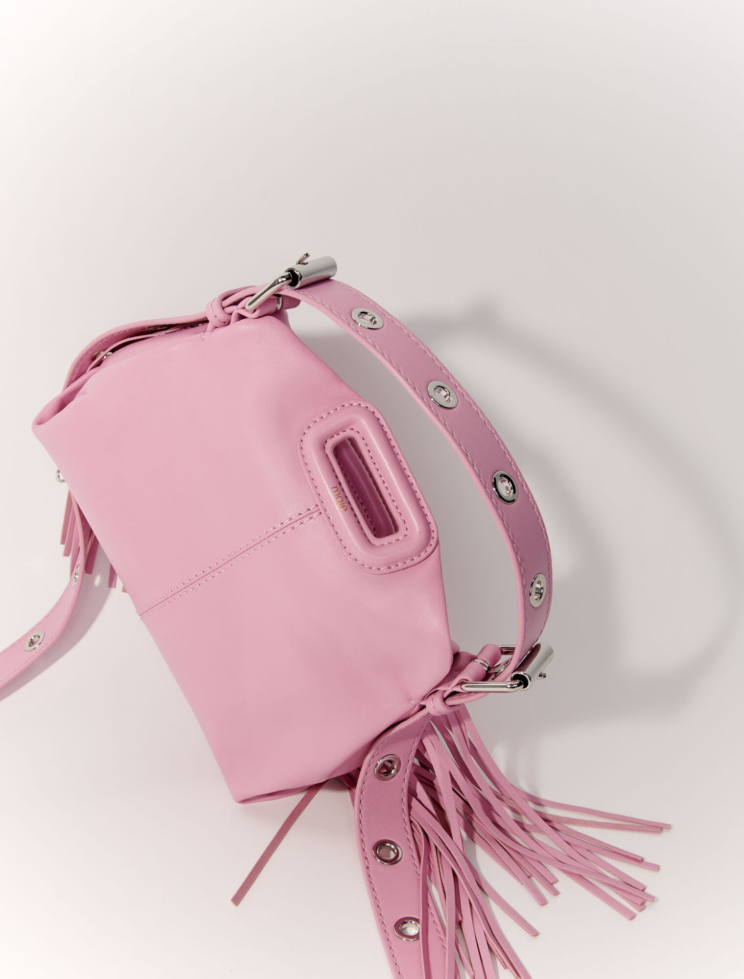 Plain leather mini Miss M bag
