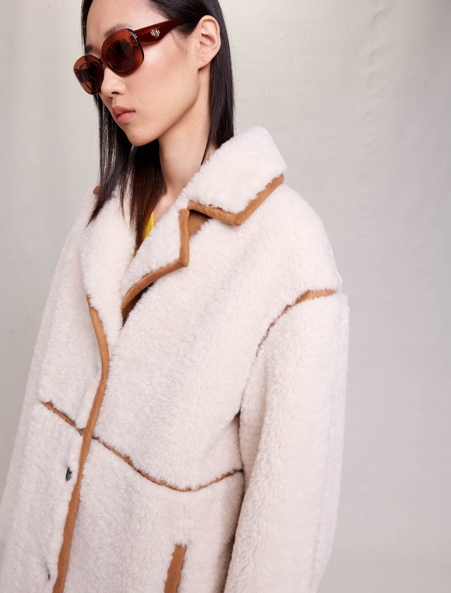 Long patchwork coat