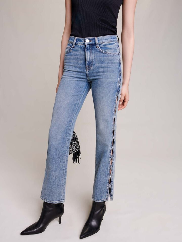Straight-leg jeans