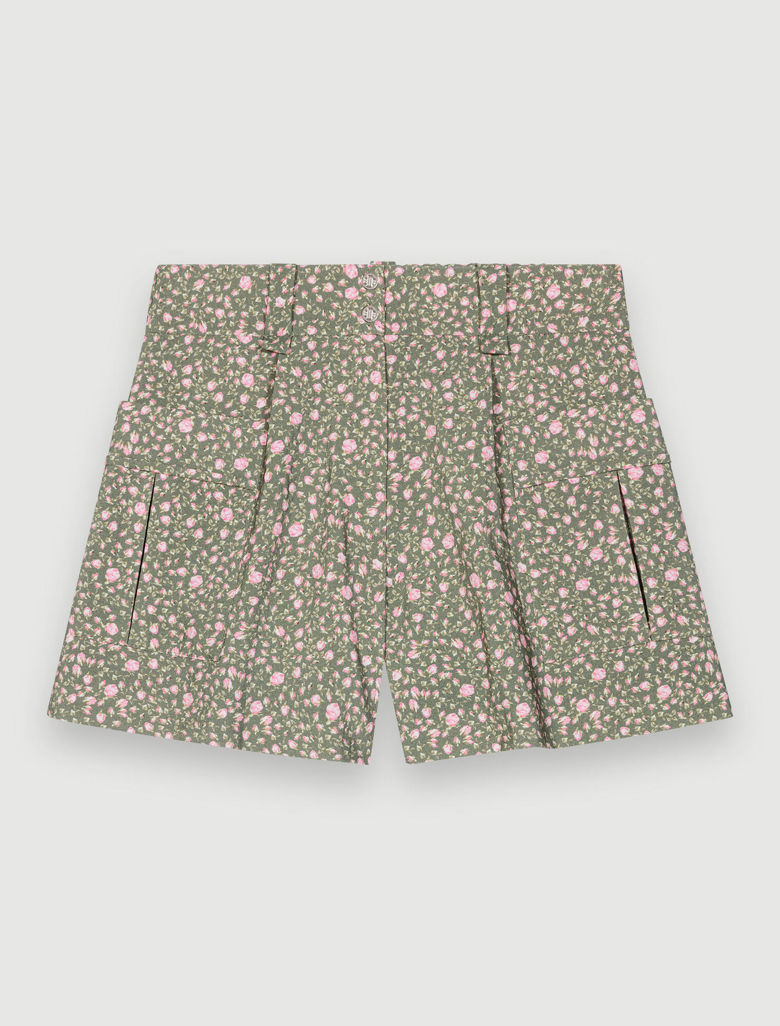Rosebud-print shorts