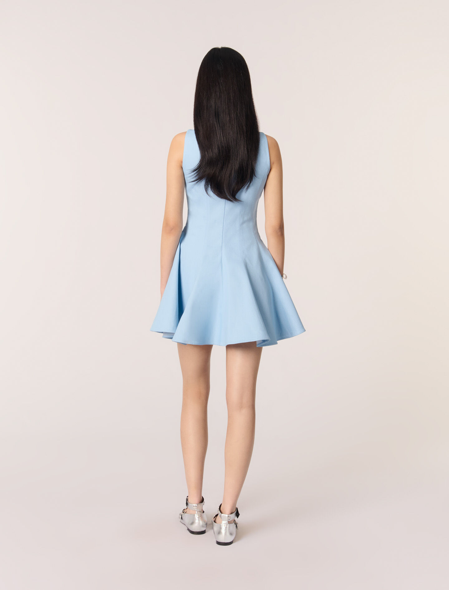 【関税＆送料込み】Marni Light Blue Cotton Mini Dress Marni Light Blue Cotton Mini Dress - Blue China | Garmentory