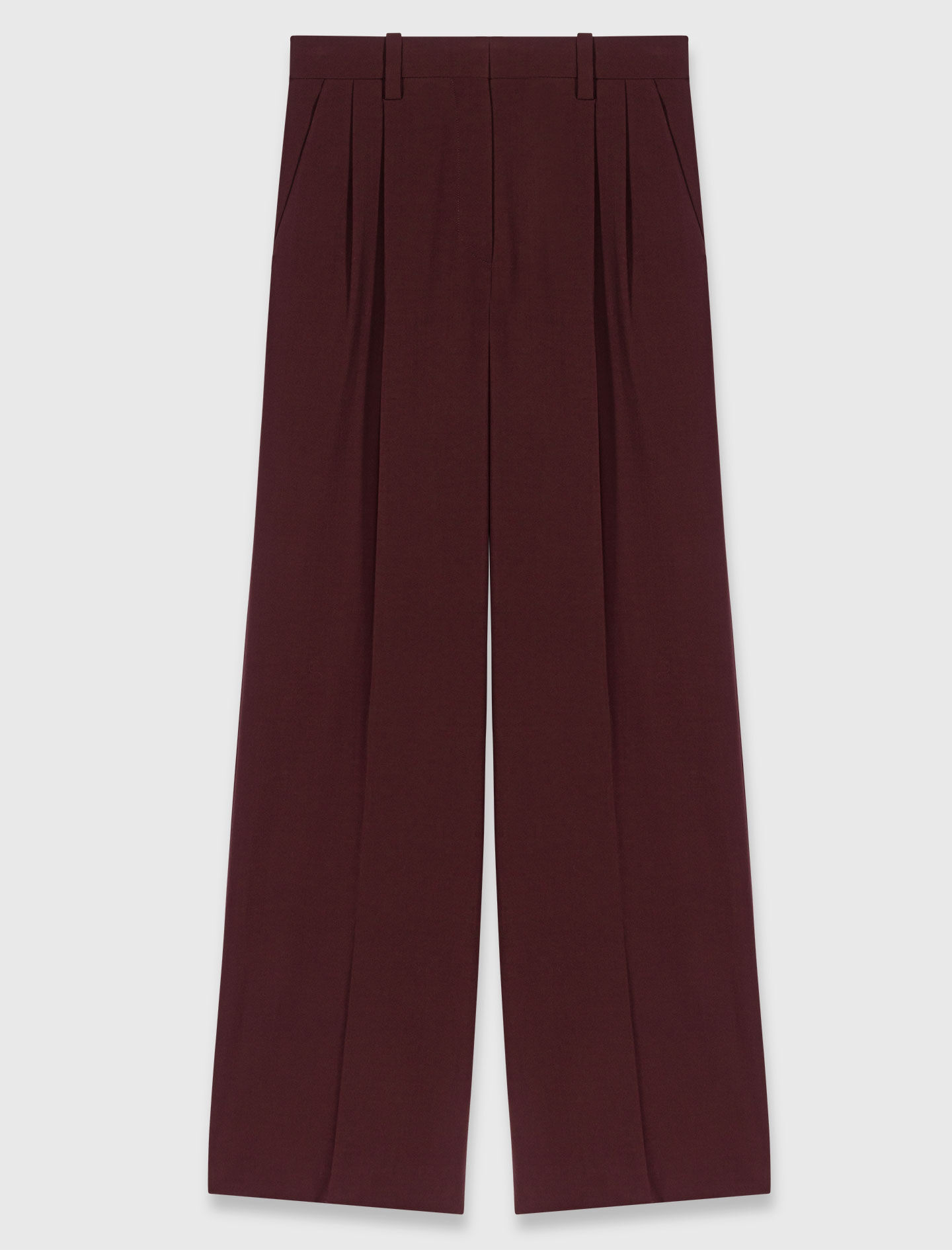 Tailored high-waisted suit trousers Red For Women | Maje