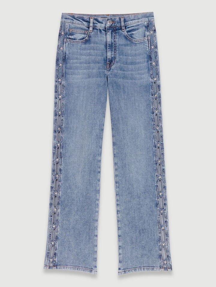 Straight-leg jeans