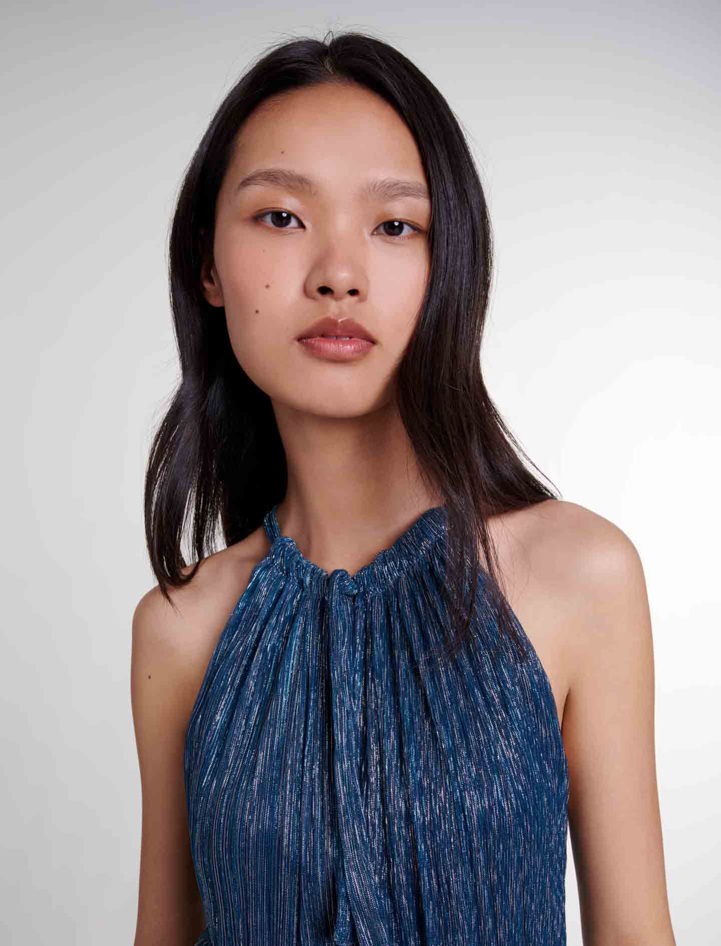 Ruffled lamé maxi dress Ruffled lamé maxi dress