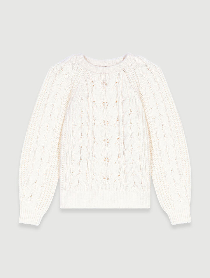 Cable knit jumper
