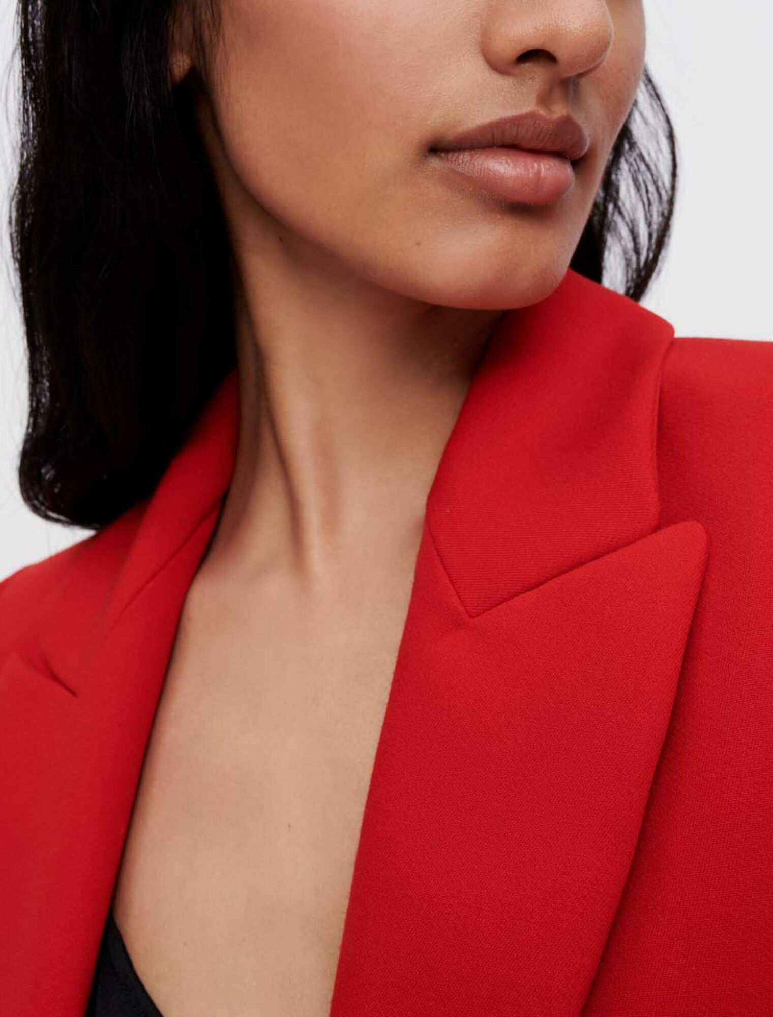 Red suit jacket