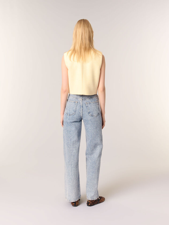 Rhinestone baggy jeans