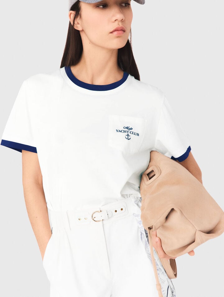 Layered-look T-shirt