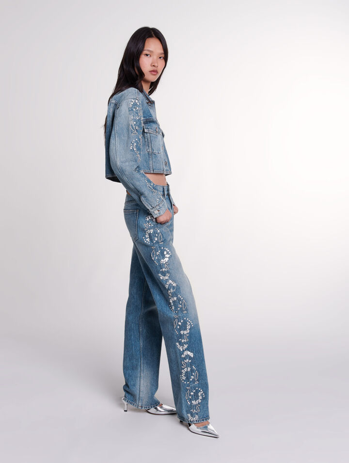 Embroidered jeans 