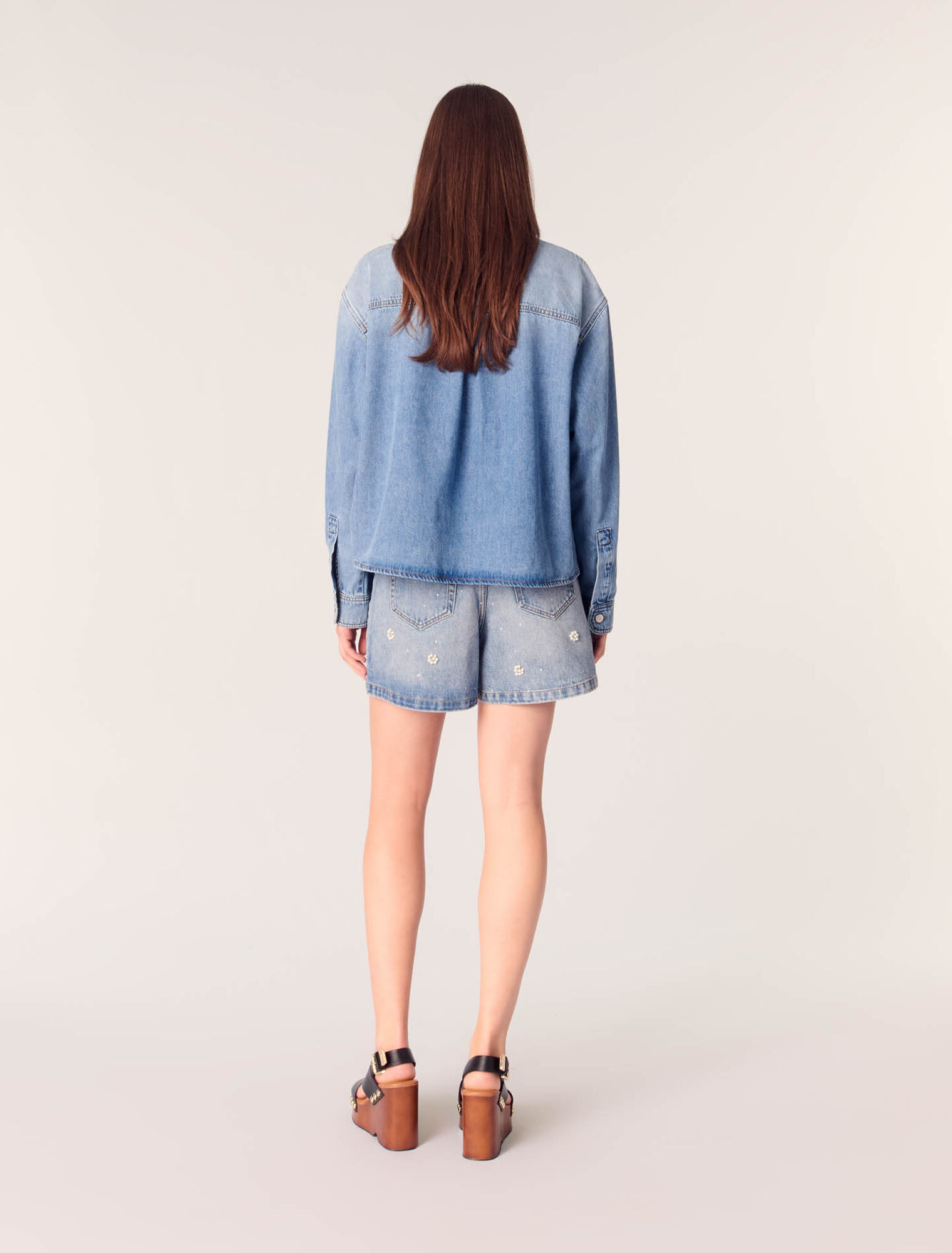 Denim shirt jacket