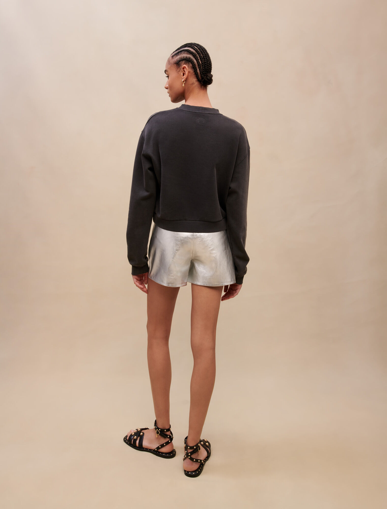 Printed cotton sweatshirt