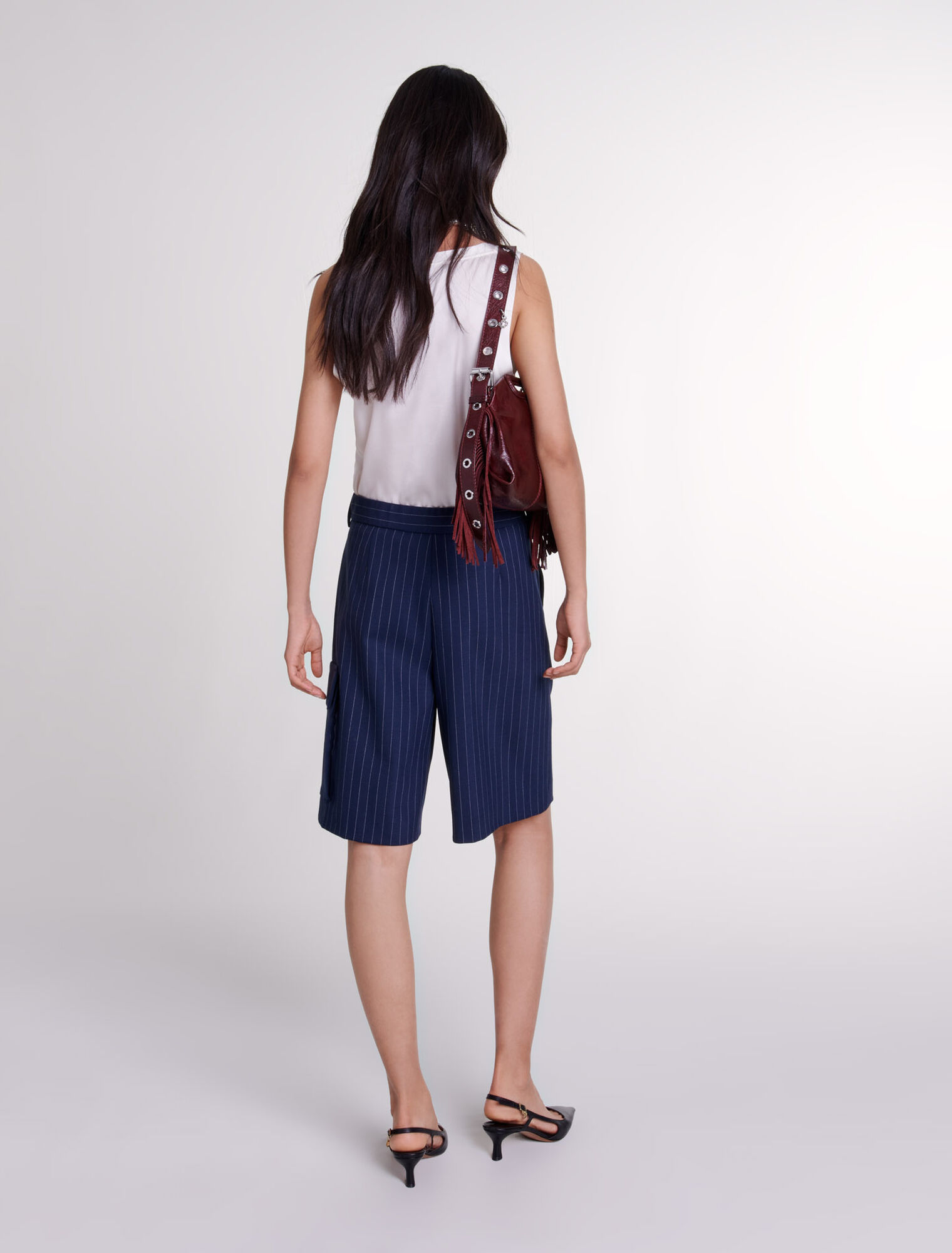 Striped Bermuda shorts 