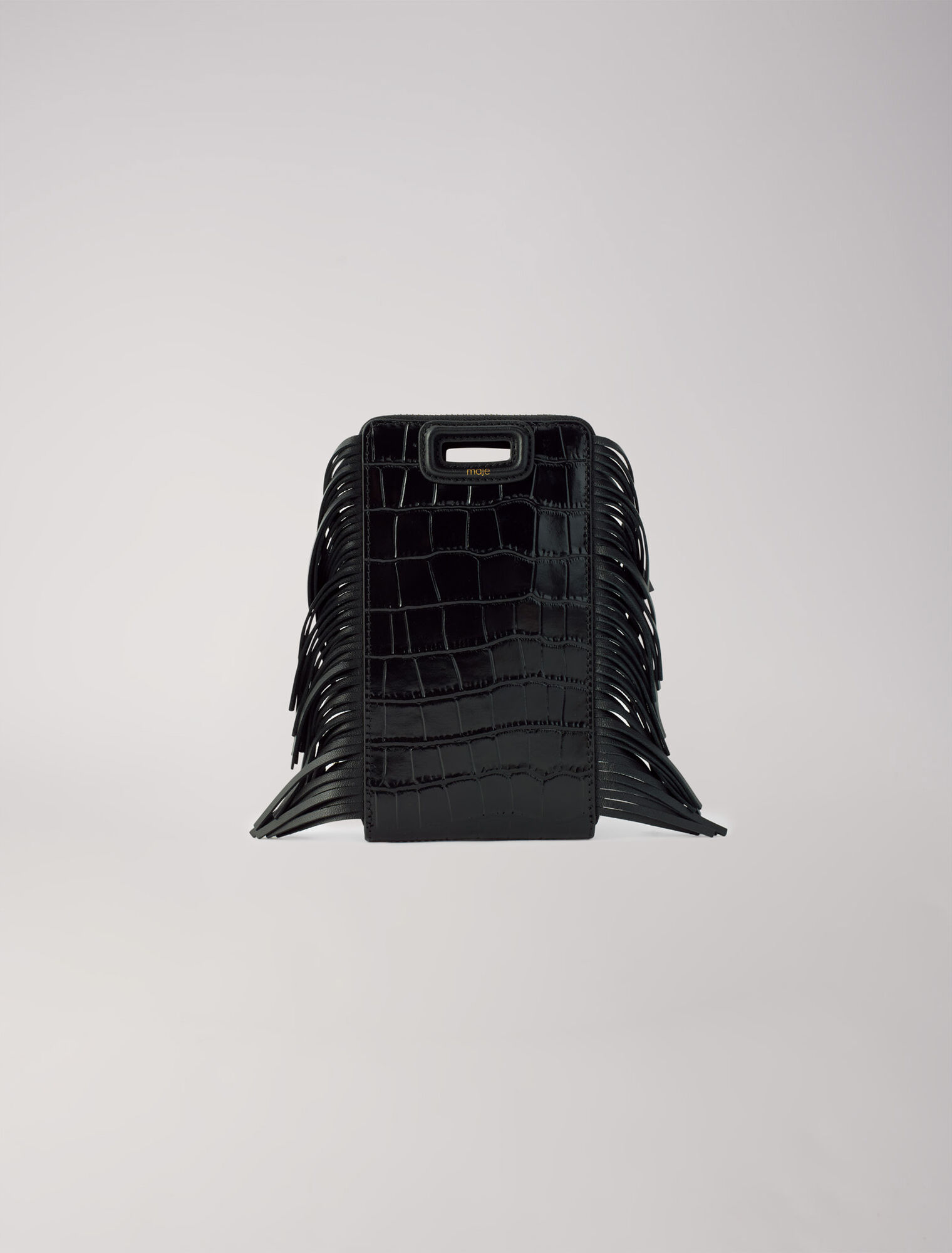 Embossed leather M phone case
