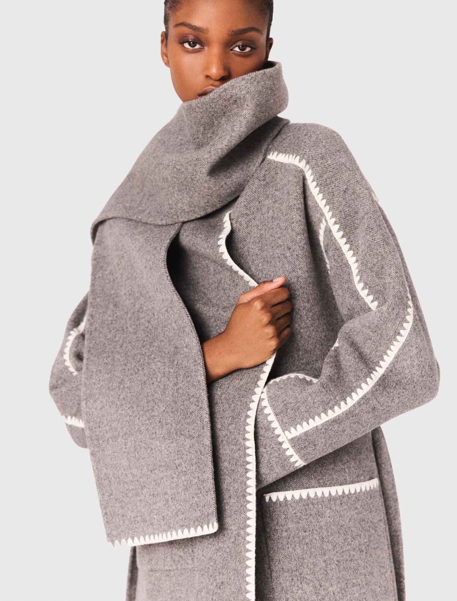 Long double-faced coat