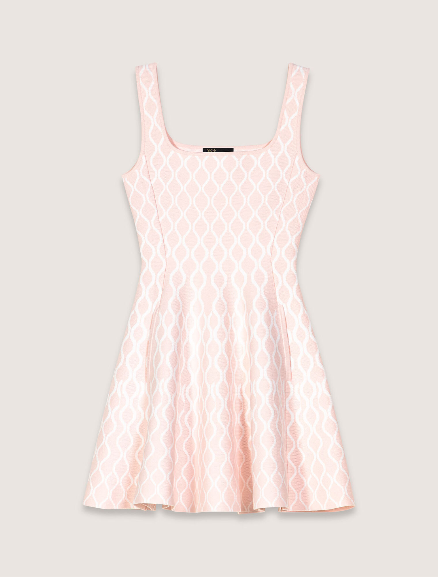 Mini jacquard knit dress
