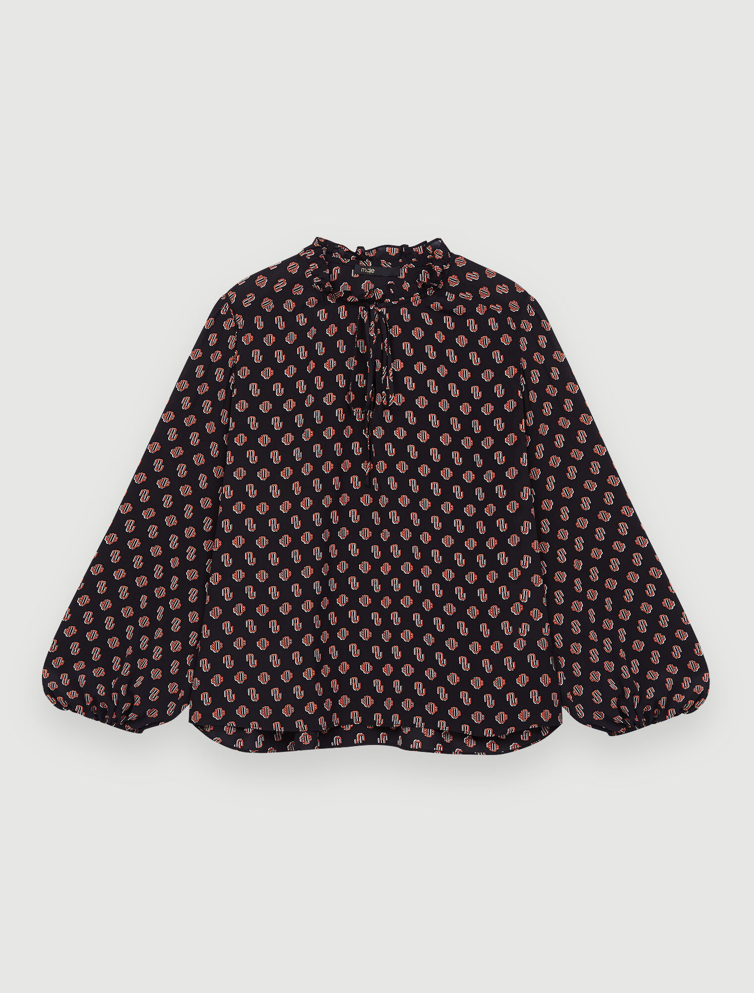 Printed muslin top