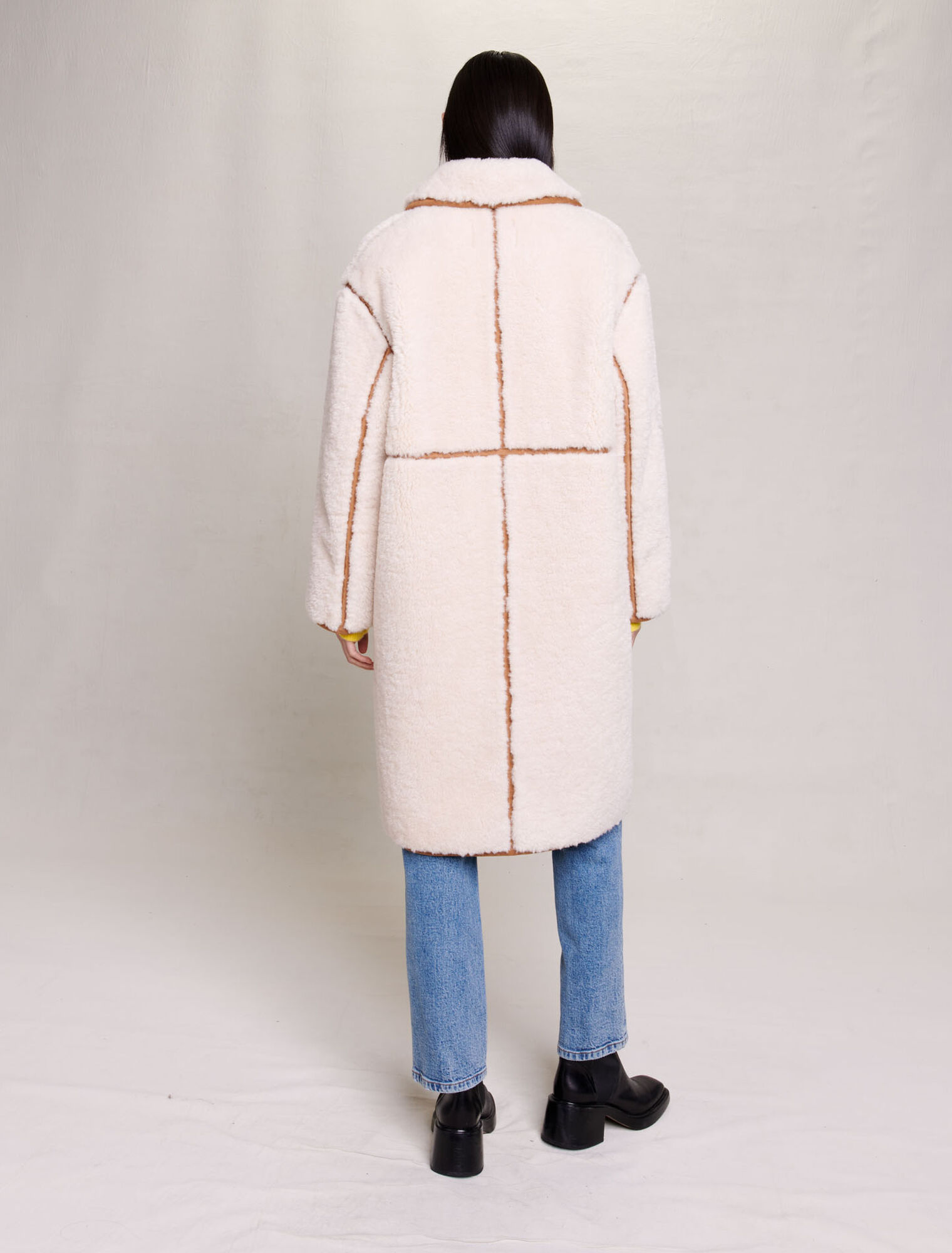 Long patchwork coat