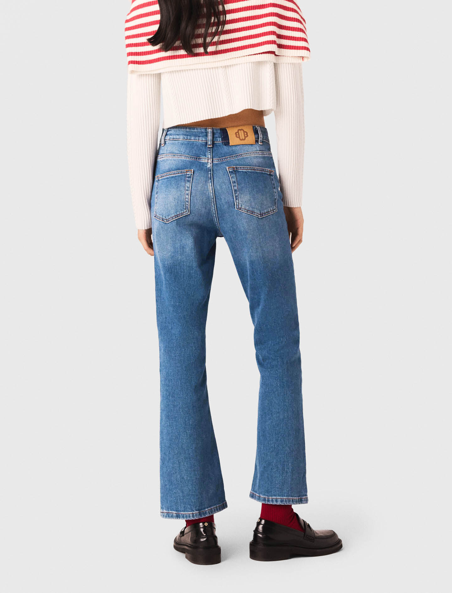 Jeans with button fly Blue For Women | Maje