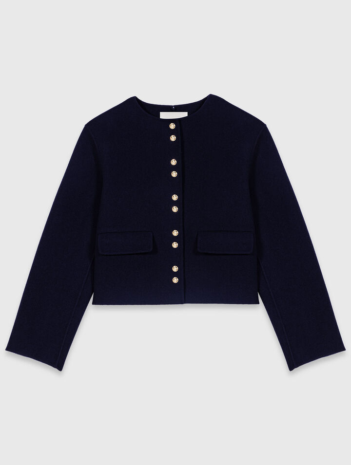 Short double-faced coat