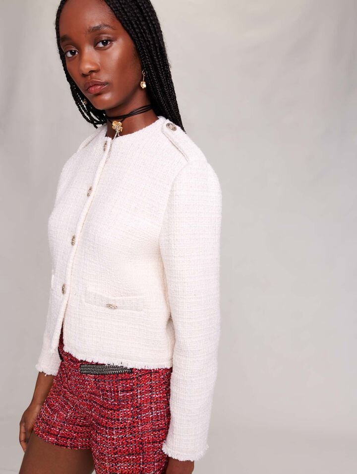 Short tweed jacket
