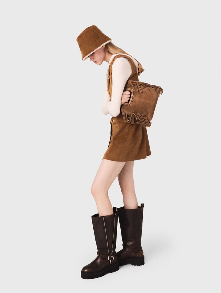 Short corduroy dress