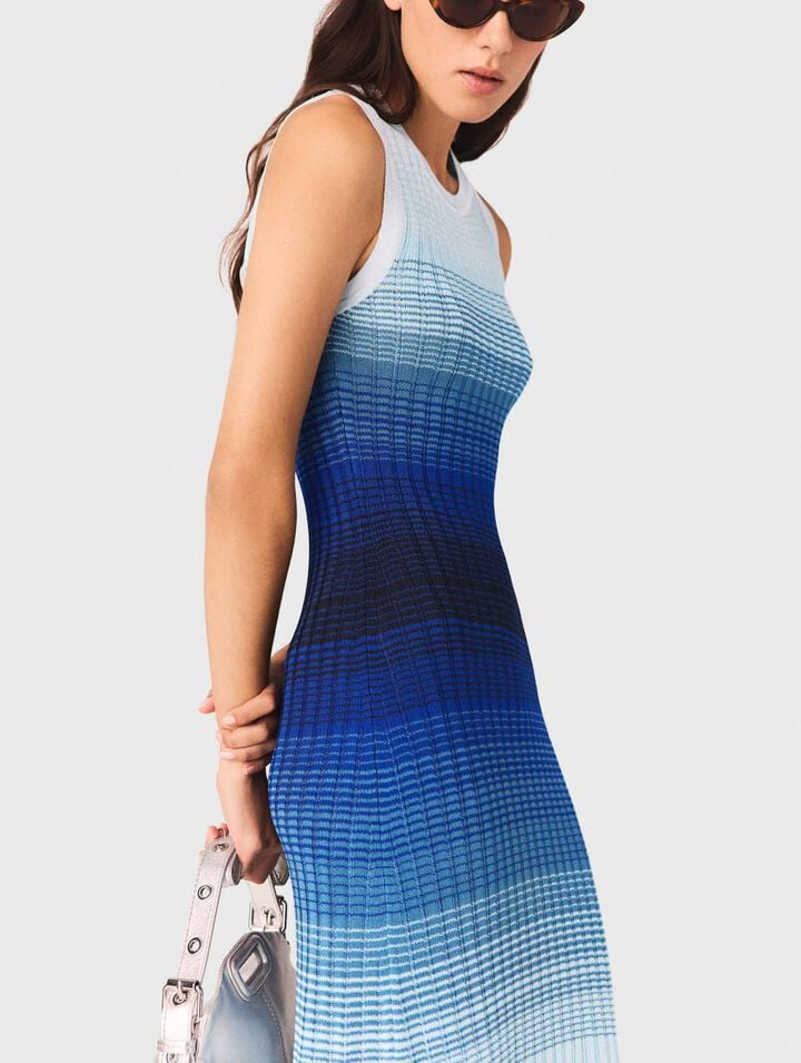 Ombr&eacute; knit maxi dress