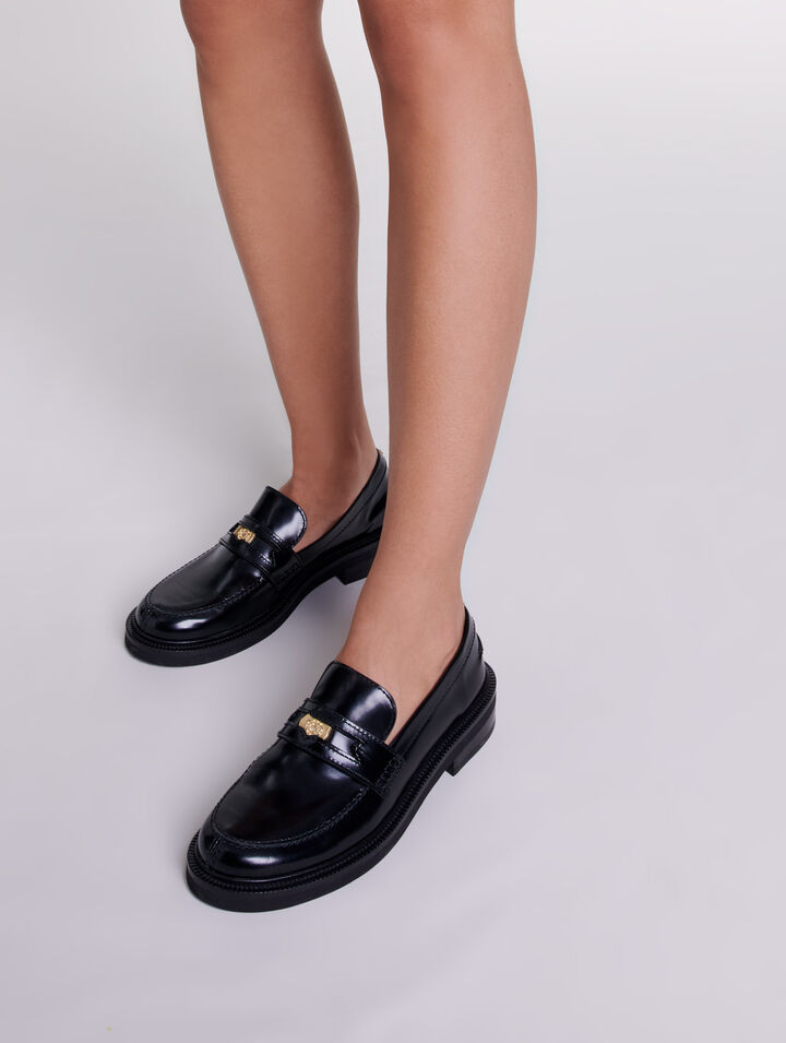 Leather loafers