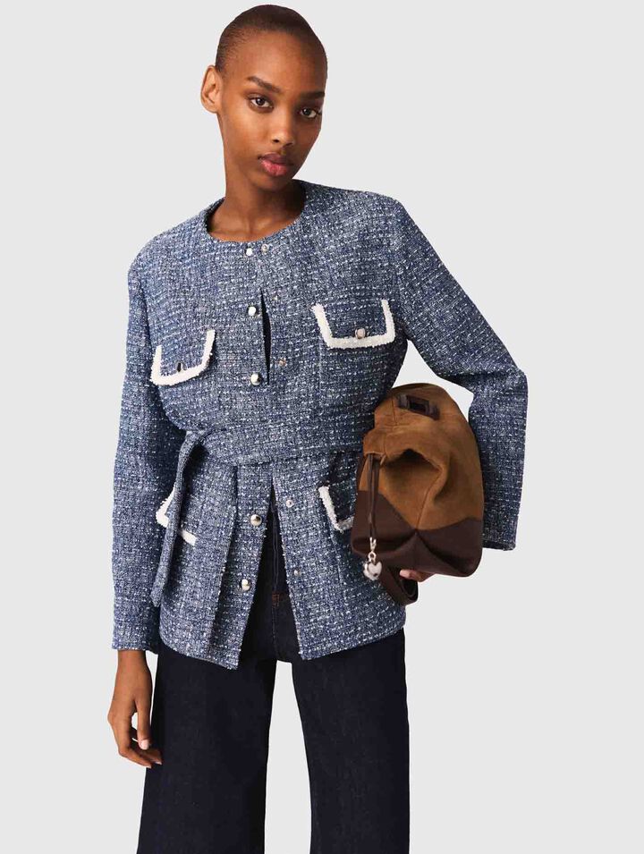 4-pocket tweed jacket
