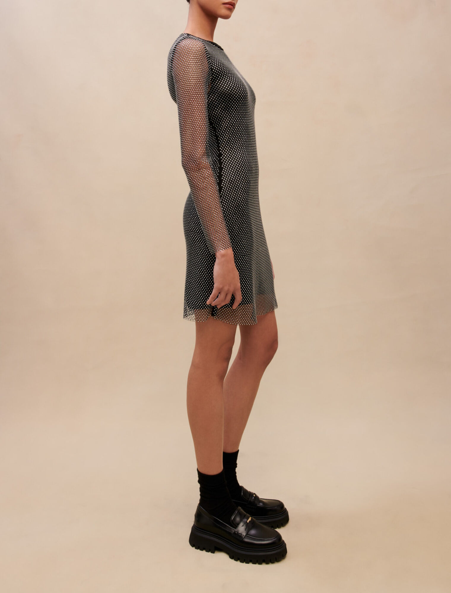 Short diamanté dress